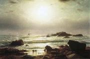 William Stanley Haseltine Sail Boats Off a Rocky Coast oil painting on canvas